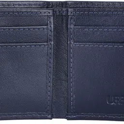 urban forest Men Casual Blue Genuine Leather RFID Wallet image 3
