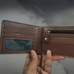 stario mark Men & Women Casual, Formal, Trendy Brown Artificial Leather Wallet image 2