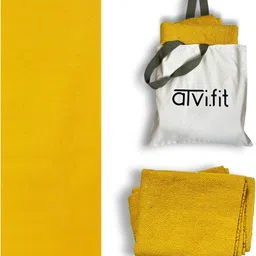 atvifit Atvi.fit Pure cotton anti-skid, machine wash yoga mat.73in x 24in, 5mm(Yellow) Yellow 5 mm Yoga Mat-picture-27