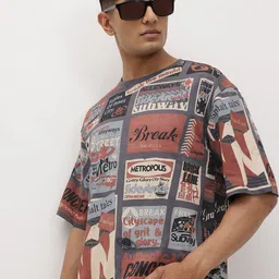 The Roadster Life Co. Printed Relaxed Fit Pure Cotton T-shirt-picture-39