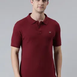 Force NXT Men Solid Polo Collar Super Combed Cotton T-shirt-image-66