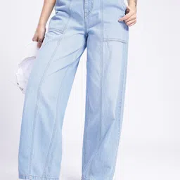 glitchez Women Trendsetter Vibes Baggy High-Rise Jeans-picture-22