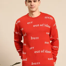 Mast & Harbour Typography Printed Pullover image 1