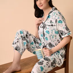ao services Women Printed Night suit-image-32