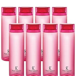 Kuber Industries Pink Set of 6 Plastic Solid Water Bottle image 3