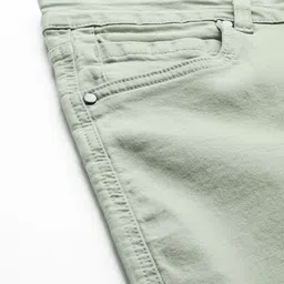 Mast & Harbour Men Green Carrot Fit Stretchable Jeans image 3