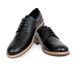 HX London Men Textured Leather Formal Derbys image 5