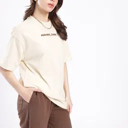 glitchez Urban Touch Minimal Printed Oversized T-shirt image 5