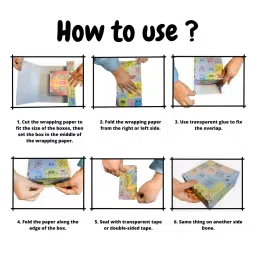 eVincE - thoughtful PRESENTations BFLY01L25 Butterfly Birthday Gifts Theme Party Child Friendly Facts and Match IT Game 50 x 70 cms Gift Wrapping Paper (Pack of 25 Piece) image 3