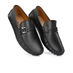 Prolific Men Black Solid Formal Loafers image 5