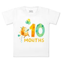 Arvesa Kids Printed Applique T-shirt-image-86