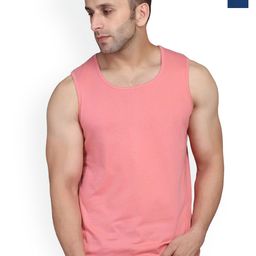 SLOWLORIS Pack Of 2 Sleeveless Bio Washed Combed Cotton Gym Vests-picture-3