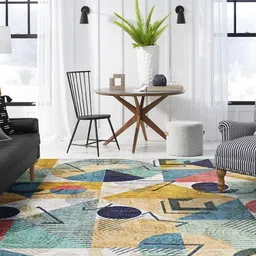 kaleen india Anti-Skid Backing Washable Indoor-Outdoor Rugs-picture-12