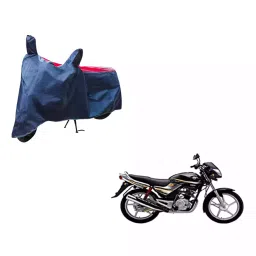 Auto Pearl Waterproof Two Wheeler Cover For Yamaha Libero LX (Red & Blue)-picture-47