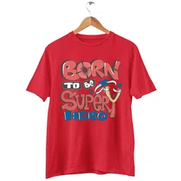 TeeSlix Unisex Red Tshirts image 5