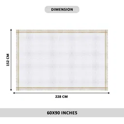 Aura Transparent Anti-Skid Plastic 6-Seater Table Cover image 5