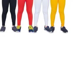 Tik Tok WEARS Girls Black Churidar Length Leggings-image-78