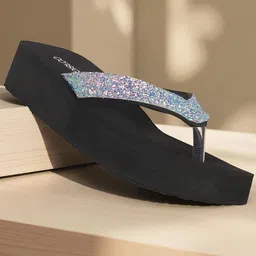 CORSICA Embellished Velvet Wedge with image 2