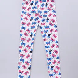Earth Conscious Full Length All Over Butterfly Printed Leggings - Light Grey-picture-22