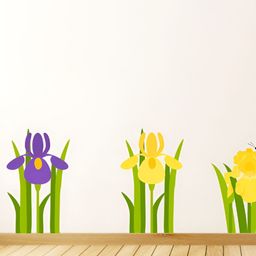 LANSTICK Yellow & Green Flower With Butterflies Wallsticker-picture-18
