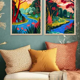 WALLLANE Brown Wood Wall Art-picture-33