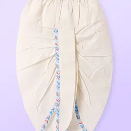 Babyhug Cotton Woven Full Sleeves Kurta Dhoti Set With Abstract Print- Blue image 5