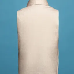 Rikidoos Full Sleeves Typography Printed 3 Piece Party Suit Set - Beige image 5