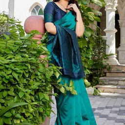 JANOI Woven Design Silk Cotton Saree image 5