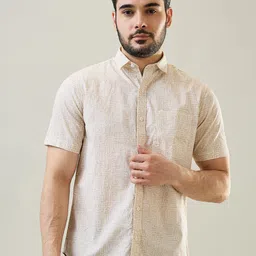 TIM PARIS Printed Cotton Casual Shirt-image-15