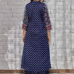 KERI PERRY Women Ethnic Motifs Printed Anarkali Kurta with Palazzo & Dupatta image 5