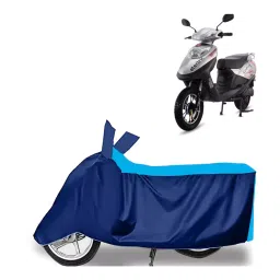Auto Pearl Two Wheeler Cover for Hero Electric Electric Flash - Cyan, Blue-picture-23