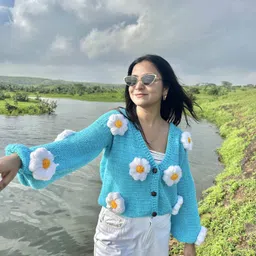 Sugercandy Women Floral Woollen Cardigan with Embroidered Detail-image-74