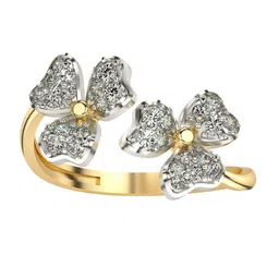 VALANOVA 14KT Gold Diamond Studded Ring 2.48gms-picture-18