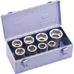 TONE Long Socket Set For Impact Metal Tray Case Specification 19 mm, NV608L (8 Pcs Set)-image-67