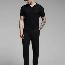 Jack & Jones Men Self Design Regular Fit T-shirt image 4
