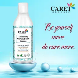 CARET ORGANIC Aloe vera & Neem Shampoo-200 ml & Honey & Almond Body Lotion Combo-100 ml image 3