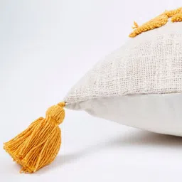 HOMADORN Off White & Multicoloured Embroidered Rectangle Cushion Covers image 5