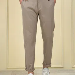 Crimsoune Club Men Slim Fit Chinos Trousers-image-5