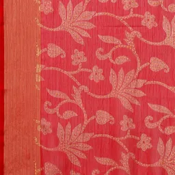 HERE&NOW Ethnic Motifs Printed Saree With Woven Design Zari Border image 5