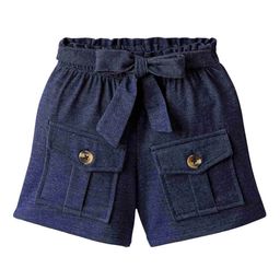 CrayonFlakes Girls Front Flap Pocket Cotton Shorts-picture-43