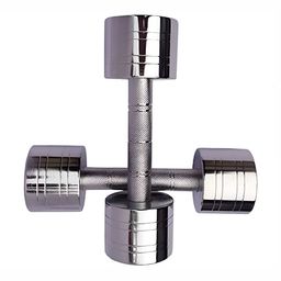 HackerX 2 Pieces Steel Fixed Weight Dumbbells - 2.5 kg Each-picture-0