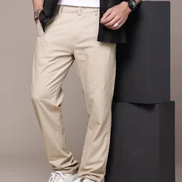 The Roadster Life Co. Men Pure Cotton Chinos Trousers-picture-28