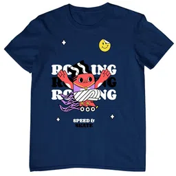 TeeSlix Unisex Blue Tshirts image 2