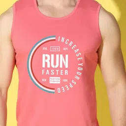 WOOSTRO Men Pack of 2 Typography Printed Round Neck Cotton Slim Fit T-shirts image 5