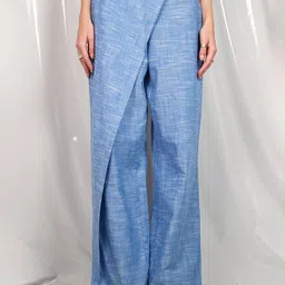 Virgio Women Low-Rise Easy Wash Pleated Trousers-image-81