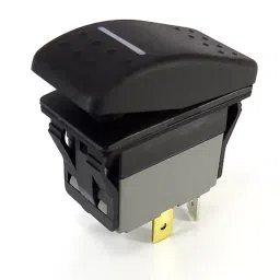 RS PRO SPDT (On)-Off-(On) Rocker Switch Panel Mount Polyamide 20 mΩ 30 V, 1748296 image 3