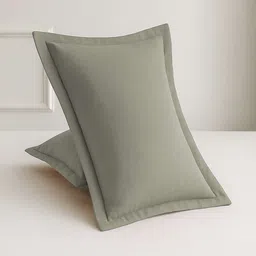 MAYFAIR HOMES LONDON Grey 144 TC King Bedsheet with 2 Pillow Covers image 2