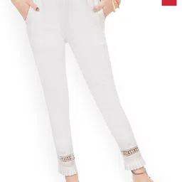 Fessist Women Relaxed Slim Fit Easy Wash Pleated Trousers-picture-38