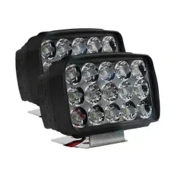 AllExtreme EXNPE31 LED Fog Light Fog Lights 12 V, Inside Center for Motorcycle, White, Pack of 2-image-0