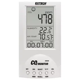 EXTECH INSTRUMENTS Air Quality Co2 Monitor, 0 To 9999Ppm, CO220-image-51